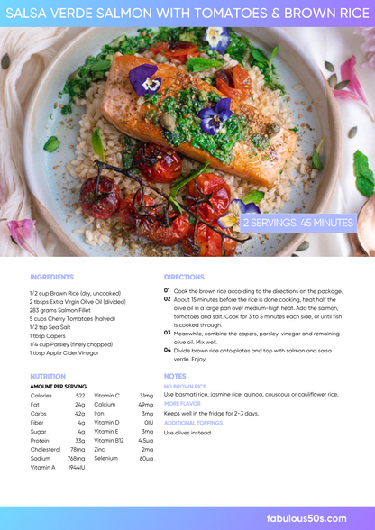 28-Day Menopause Meat-Based Meal Plan for Women