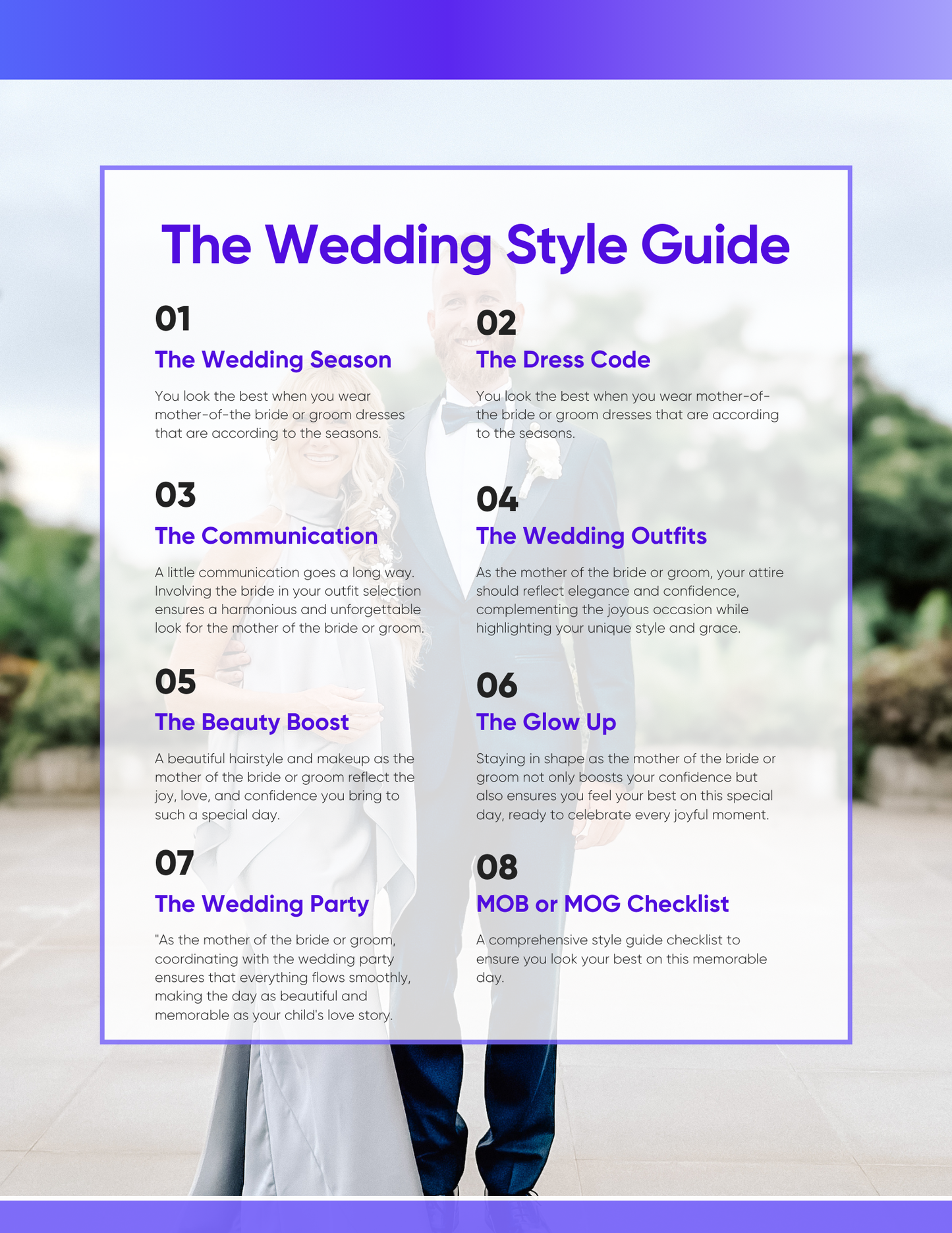 Wedding Guide: The Ultimate Style Guide For the Mother of the Bride or Groom