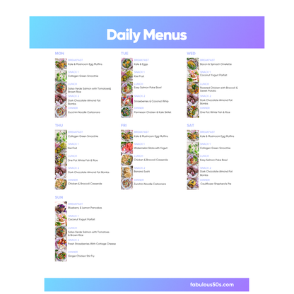 28-Day Menopause Meat-Based Meal Plan